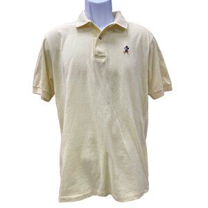 Disney Wear Men's Yellow Polo with Mickey Emblem Size L SKU 1228